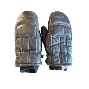 Vintage Conroy Leather Quilted Mittens  Ladies’ Medium